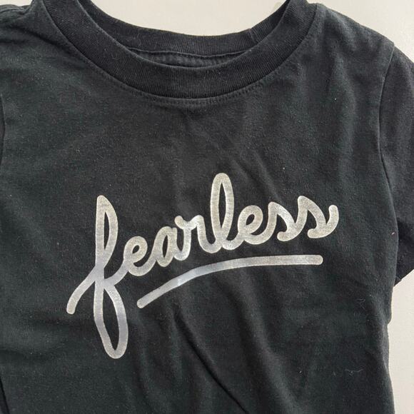 Cat & Jack Fearless Short Sleeve T Shirt Size 12 Months Black - Picture 2 of 3